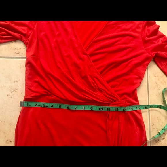 Red Boden faux wrap dress size 10 - Picture 7 of 7